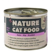 Nature Cat Food met zalm, kip & kruiden